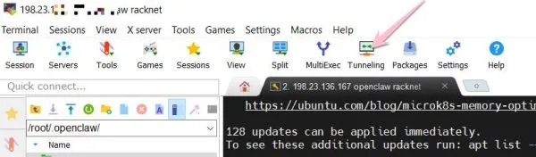 cau hinh Tunneling mobaxterm